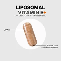 Codeage Liposomal Vitamin E Supplement - All Vitamin E Tocopherols - 3-Month Supply - Alpha Tocopherols, Beta, Gamma, and Delta