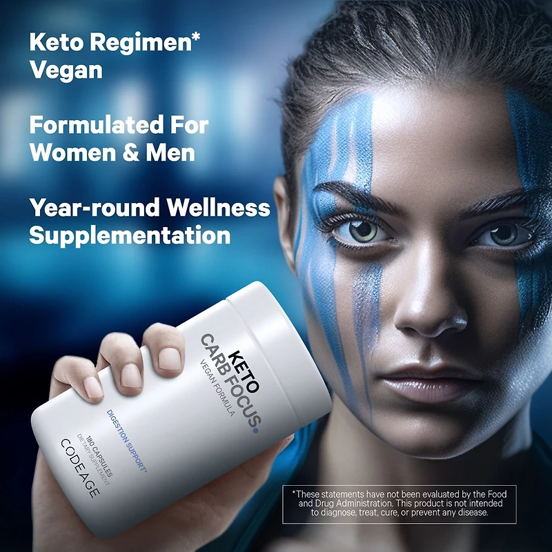 Codeage Keto Carb, White Kidney Bean, Green Tea & Cinnamon Bark Supplement, Triple Action Keto Cheat Pills, Ketogenic, Low Carb Diet Sugar, 3 Months S