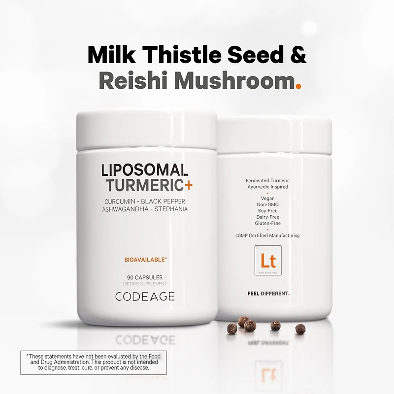 Codeage Organic Turmeric Supplement - 95% Curcumin Extract Pills