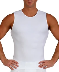 Instaslim Men's Power Mesh Compression Sleeveless Crewneck Shirt