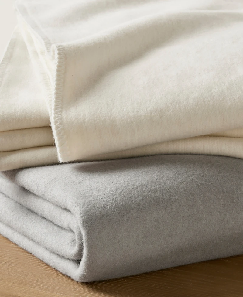 Croscill Andaz Solid Cotton Blanket, Full/Queen
