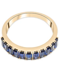 Audrey by Aurate Nano Emerald Color Baguette Ring (1 ct. t.w.) Gold Vermeil (Also White Sapphire Color, Ruby & Blue Sapphi
