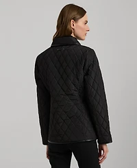 Lauren Ralph Women's Quilted Velboa-Lined Coat