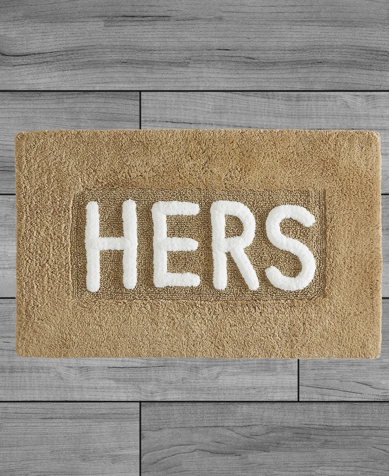 Jean Pierre Hers Cotton Bath Rug, 21" x 34"