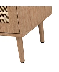 Broyles Contemporary Accent Cabinet with Wood Legs