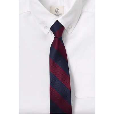 Lands' End School Uniform Kids Stripe Pre Tied Tie