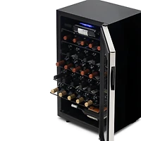 Newair Freestanding Bottle Compressor Wine Fridge in Stainless Steel