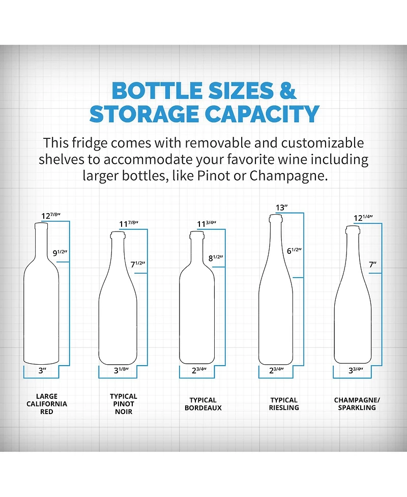 Newair Shadow-t Series Wine Cooler Refrigerator, 6 Bottle Countertop Mirrored Compact Wine Cellar with Triple-Layer Tempered Glass Door, Vibration-Fre