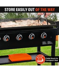 Chefspot Griddle Mat Cover for Blackstone Griddle - Silicone - Full Grill Cover Protector - 28 inch