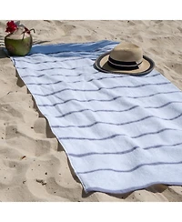 Arkwright Home Las Rayas Beach Towels (4 Pack), 30x60 in., Striped Color Options, 100% Soft Cotton