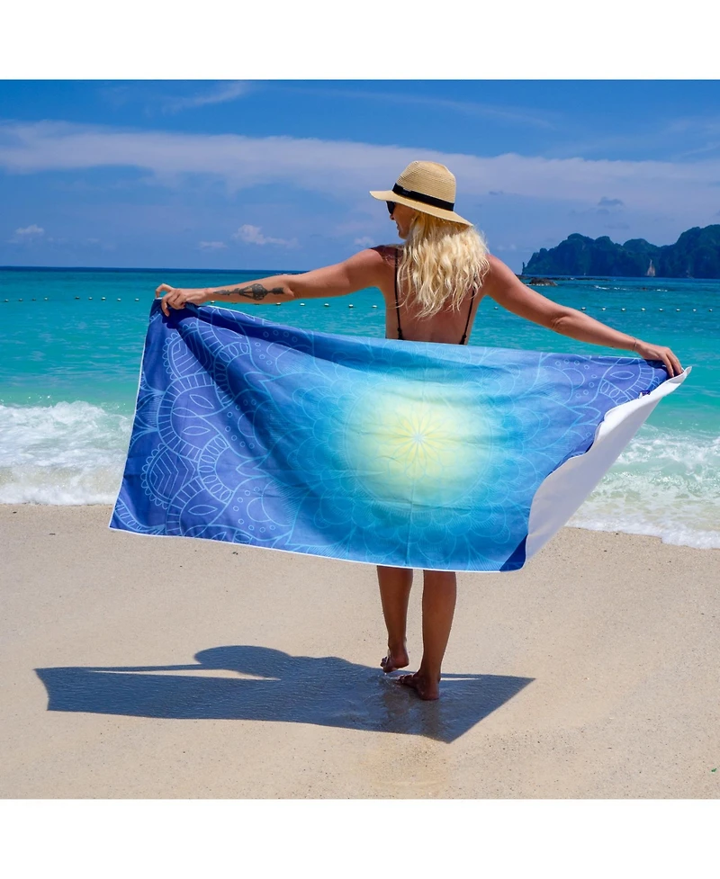 Mandala Beach Towel w/ Travel Bag - 30x70 Color Options
