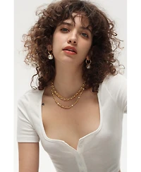 Solid Mariner Anchor Chain Necklace