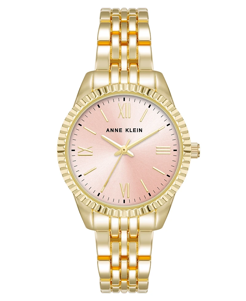 Anne Klein Women's Quartz Gold-Tone Alloy Bracelet Watch