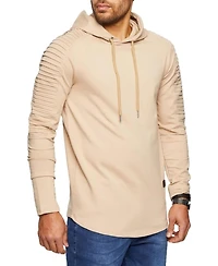 Leif Nelson Men's LN6369 Light Hooded Sweatshirt Size Xl, Grey
