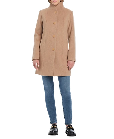 Kate Spade New York Women's Single-Breasted Stand-Collar Coat