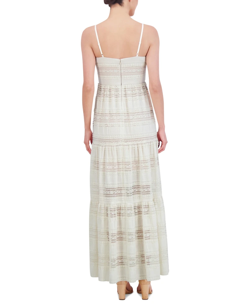 Eliza J Women's Lace Tiered Maxi Dress