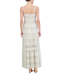 Eliza J Women's Lace Tiered Maxi Dress