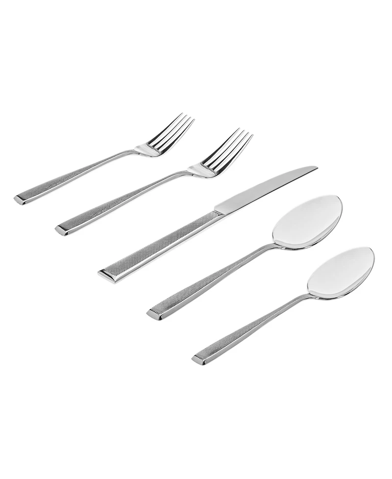 Godinger Ingot Mirrored 18/10 Stainless 20 Piece Set, Service for 4