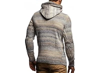 Leif Nelson Men s Knitted Pullover | Long-sleeved slim fit hoodie Basic winter hoodie-sweater for