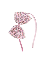 Sweet Wink Girls Rainbow Heart Tulle Bow Headband