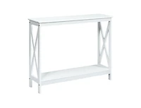 Slickblue 2-Tier Console X-Design Sofa Side Accent Table