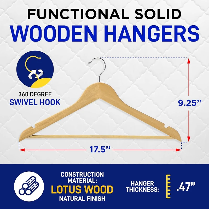 Lifemaster Wooden Hanger Set