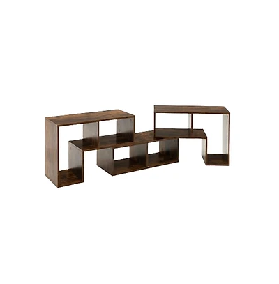 Slickblue 3 Pieces Adjustable Tv Stand for TVs up to 65 Inch with Shelves