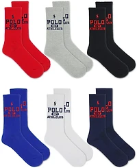 Polo Ralph Lauren Men's 6-Pk. Athletic Club 1967 Crew Socks