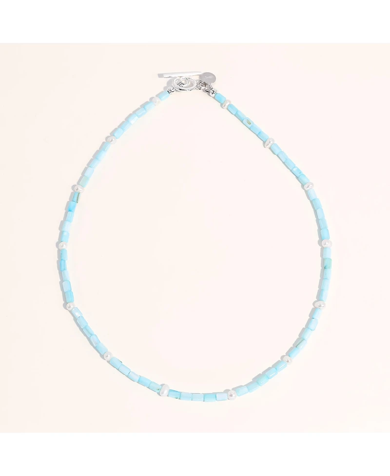 Joey Baby Limited Lusia Necklace - Baby Blue - Silver