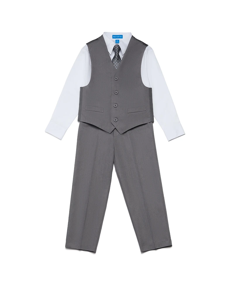 Haggar Little Boys 4 Piece Vest Set