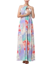 kimi + kai Maternity Pixie Nursing Maxi Dress