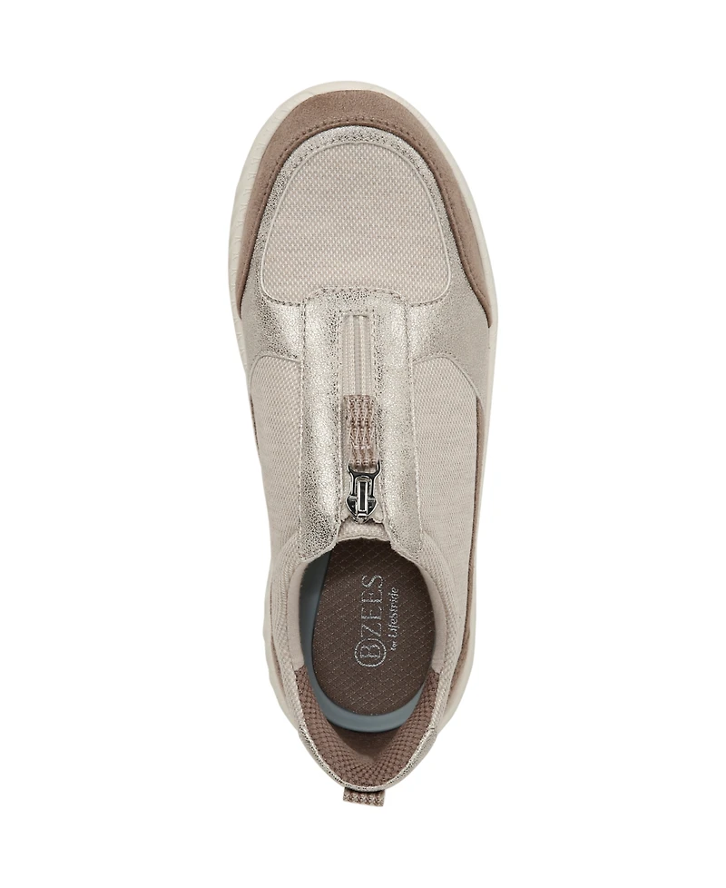 LifeStride Women's Winner Washable Zipper Sneakers