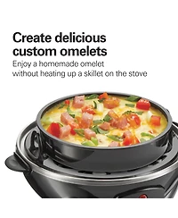 Hamilton Beach 3-in-1 Egg Cooker with 14 Egg Capacity - 25508G