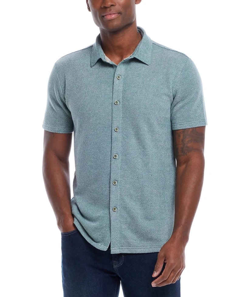 Weatherproof Vintage Men's Twill Knit Shirt