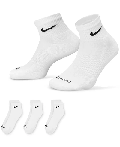 Unisex Nike Dri-fit Cushion Quarter Socks 3-Pack