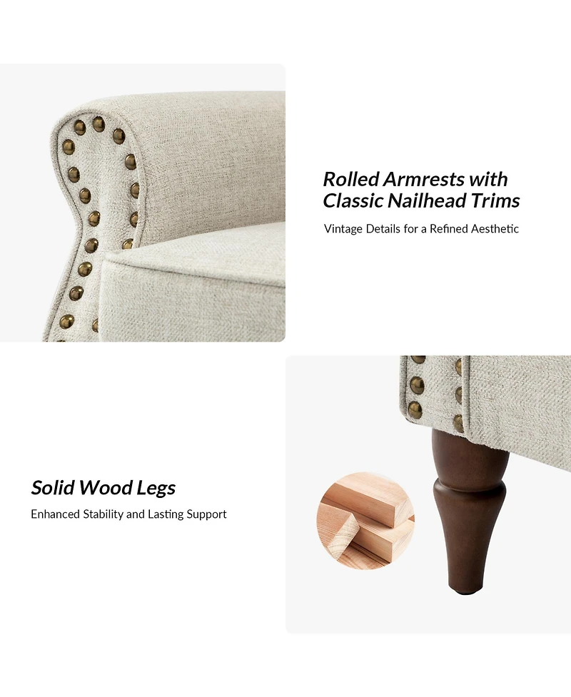 Hulala Home Iuppiter Traditional Armchair with Turned Legs