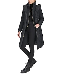 Cole Haan Women's Bibbed Hooded Puffer Coat