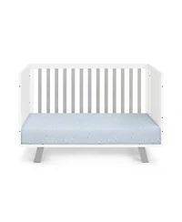 Suite Bebe Livia 3-in-1 Convertible Island Crib White/Gray