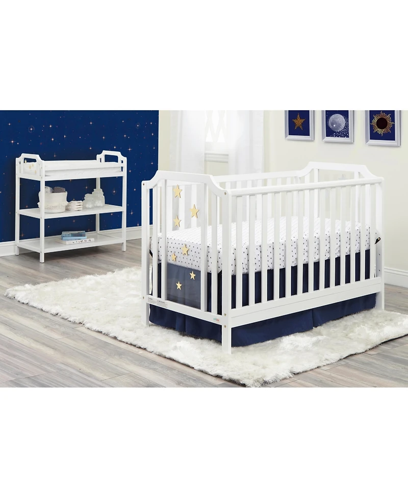 Suite Bebe Celeste 3-in-1 Convertible Acrylic Island Crib
