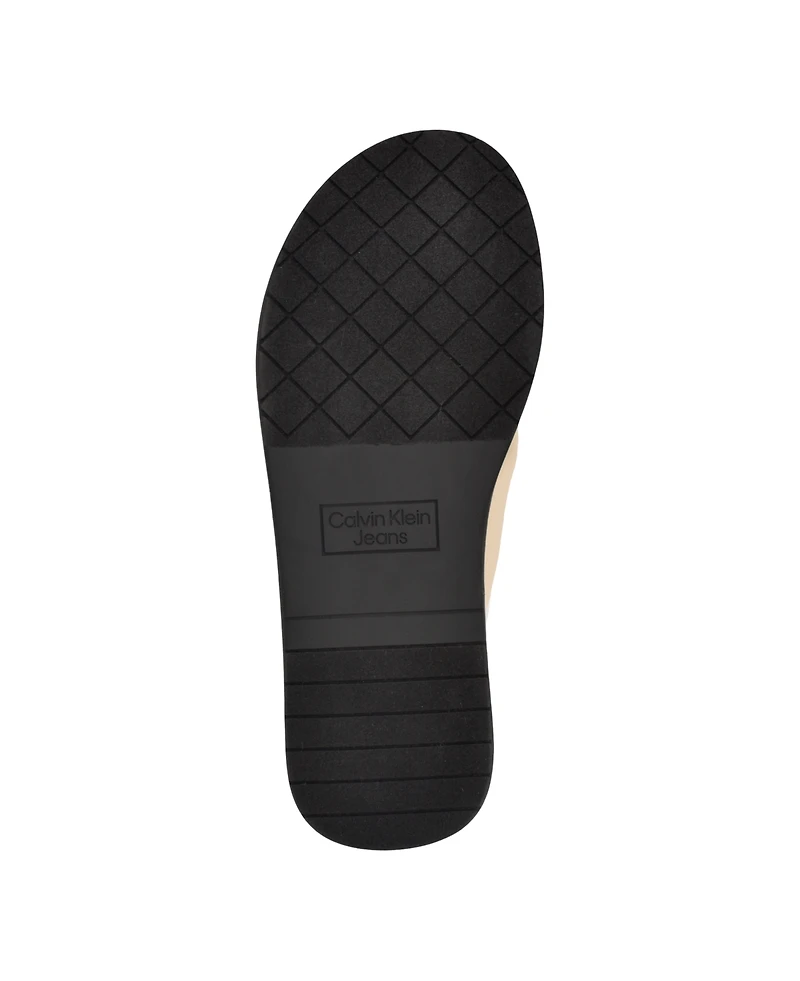 Calvin Klein Women's Evey Criss-Cross Slip-On Sandals