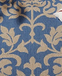 Safavieh Courtyard CY3416 Blue and Natural 5'3" x 7'7" Outdoor Area Rug