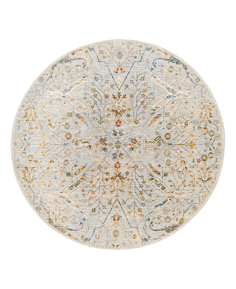 Livabliss Reina Ren-2300 6'7x6'7 Round Area Rug