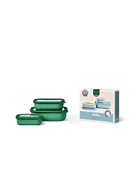 Mepal Cirqula 3Pc. Rectangular Shallow Multi Bowl Set