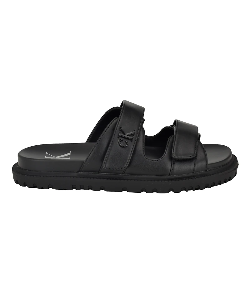 Calvin Klein Women's Donnie Double Adjustable Strap Sandals