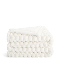 Aston and Arden Aston & Arden Cottontail Faux Fur Throw Blanket, Soft Rabbit Tail Texture, Oversized Throw, 50x70, with Premium Gift Box