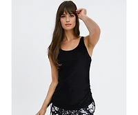 Calypsa Women's Maya Tankini Swim Top With Built Bra