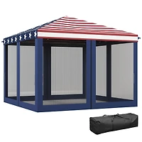 Outsunny 10' x Pop Up Canopy with 4 Removable Sidewalls,
