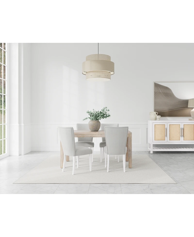 Catriona 5pc Dining Set (Rectangular Dining Table & 4 Upholstered Side Chairs), Created for Macy's