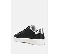London Rag Claude Faux Leather Back Panel Detail Sneakers