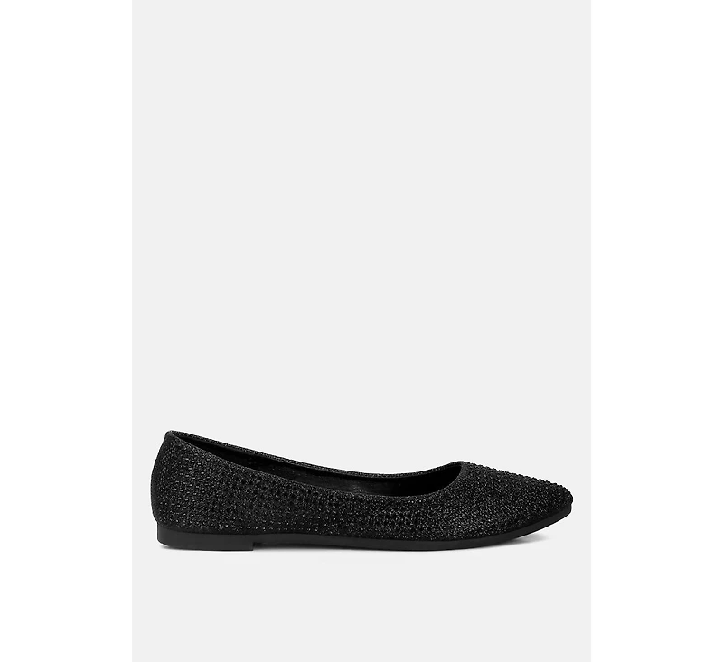 denki studded ballerina flats